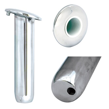 Tigress Blind Mount Round Head Closed Base Rod Holder - 15° - 9" 77901-1